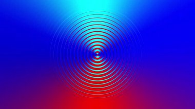 Radyo dalgaları arkaplan animasyonu ve genişleyen grafikler. Radyo dalgası sinyal hareketi grafikleri ve radyo dalgaları döngü arkaplan canlandırması