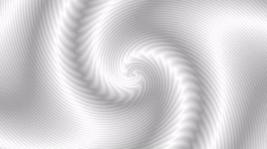 Beyaz ve gri dalga dinamik desen hareketi, kumaş desenli arka plan animasyonu. Döngü spirali arkaplanı