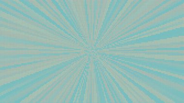 Çizgili güneş patlaması desenli eski bir arka plan. Klasik yarım ton tarzı. Döngü canlandırması