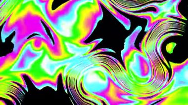 Renkli soyut animasyon arka planı. Şeffaf çok renkli cam yüzeyin hareketi. Sıvı etkisinin aktif hareketi. Kavramsal sanat. Gökkuşağı gradyanı. Kusursuz 3D döngü oluşturucu