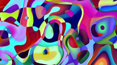4k 'lık soyut döngü videosu. Döngü oynatmak için kusursuz soyut dalgalı psikedelik arkaplan. Dalgalı yüzey.
