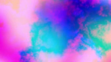 4k 'lık soyut döngü videosu. Döngü oynatmak için kusursuz soyut dalgalı psikedelik arkaplan. Dalgalı yüzey. Bulutlu nebula arka planı. Doğal retro renkler.