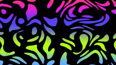 4k 'lık soyut döngü videosu. Döngü oynatmak için kusursuz soyut dalgalı psikedelik arkaplan. Dalgalı yüzey.