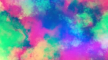 Nebula Bulutları Geçiyor. Bu klip, bulutsu bulutları ve kamera ile kusursuz bir döngünün derinliklerine kadar uzanan soyut bir galaksidir..