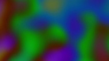 Soyut animasyon, koyu arkaplan, renk bulanıklığı efekti, 4k dikişsiz döngü videosu, 3d görüntüleme.