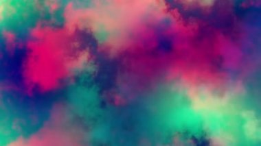 Nebula Bulutları Geçiyor. Bu klip, bulutsu bulutları ve kamera ile kusursuz bir döngünün derinliklerine kadar uzanan soyut bir galaksidir..