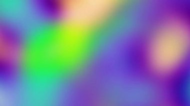 Gökkuşağı çok renkli soyut arkaplan tahıl gürültüsü ve açık mavi, açık yeşil, yumuşak turuncu, leylak, menekşe renginde düz akış gradyan dalgası. Bulanık dalgalanma dokusu. Akış hareketi. Sıvı Canlandırma