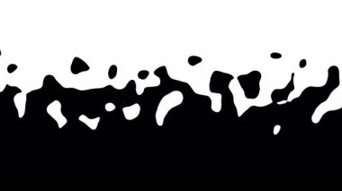 Beyaz ve siyah arkaplan döngü animasyon videosundaki eğri çizgisi