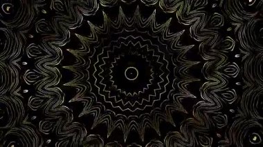 Radiant Looped Mandala: Altın bir mandalanın büyüleyici tasviri, karmaşık desenler ve gök enerjisi yayıyor. İç huzurun ve ruhsal yolculuğun sembolü..