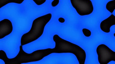 3D animation - Dark blue abstract background of a smooth wavy shape with looped motion