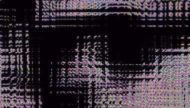 Arıza gürültüsü statik televizyon VFX. Görsel video efektleri arkaplan çizgileri, CRT TV ekranı sinyal hatası yok