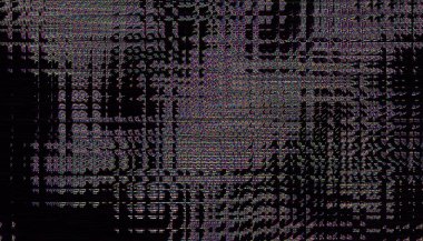 Arıza gürültüsü statik televizyon VFX. Görsel video efektleri arkaplan çizgileri, CRT TV ekranı sinyal hatası yok