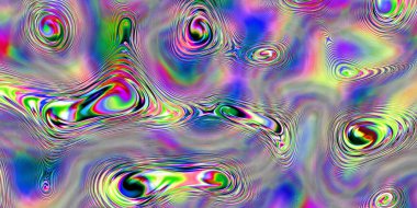 Dinamik, renkli soyut Psikedelik desen ve canlı renkler, yaratıcı projeler ve görsel uyarılma için mükemmel..