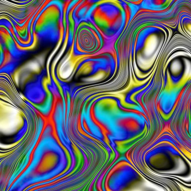 Soyut, dalgalı, harika, psikedelik arka plan.