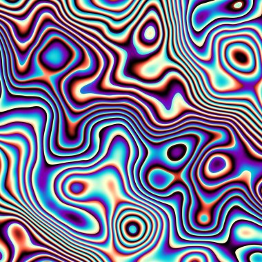 Soyut, dalgalı, harika, psikedelik arka plan.