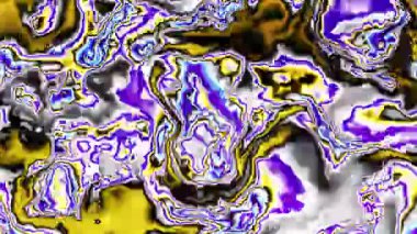 Girdap şeklinde mor, sarı ve beyaz mermer dokusuna sahip soyut sıvı sanat. Dinamik hareket ve yaratıcı özgürlük kavramı. Döngü arkaplanı