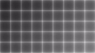 Geometrik siyah ve beyaz şekillerin hipnotik ritmik hareketi. Basit tek renkli döngü geometrik arkaplan