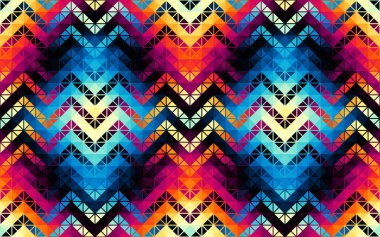 Üretken fraktal sanat vektörü illüstrasyonunun soyut Geometrik Desen benzetimi