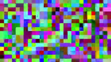 Değişen Renkli Piksellerin Canlandırılmış Matriksi Döngü Arkaplanı