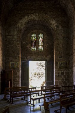 Capilla del Monte, Cordoba, Arjantin - 04 Şubat 2022: San Antonio de Padua Parish 'in İçişleri