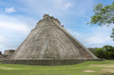 Sihirbaz Piramidi, Maya Tapınağı, Uxmal, Meksika