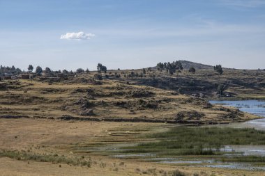 Sillustani Mezarlığı, Hatuncolla, Puno Bölgesi, Peru,