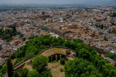 Granada şehir Alhambra gelen görünümü