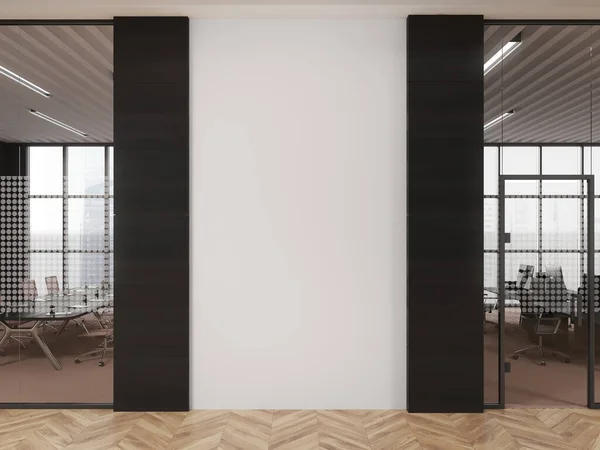 Interior Elegante Salão Escritório Com Parede Espaço Cópia Branca Cinza — Fotografia de Stock