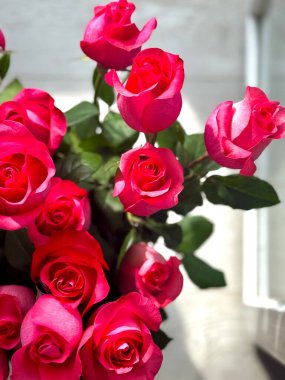 Güzel pembe gül buketi