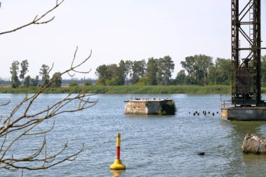 Kamp ve karnin arasındaki su kuşları kullanım alanı yakınında, Almanya