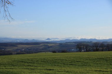 Sakson İsviçre 'nin Almanya' daki panoramik manzarası
