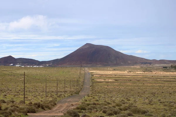 Vulkanikus Táj Vulkánkitörésekkel Kráterekkel Lápvidéken Kanári Szigeteken Spanyolországban — Stock Fotó