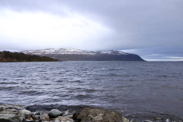 挪威芬马克的Porsangerfjorden景观 — 图库照片