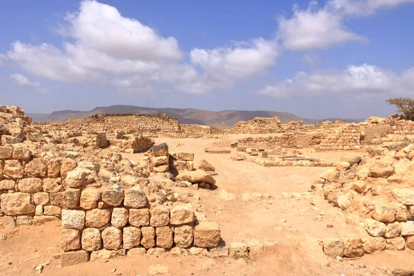 Archäologischer Park Sumhuram Mit Ruinen Der Antiken Stadt Khor Rori — Stockfoto