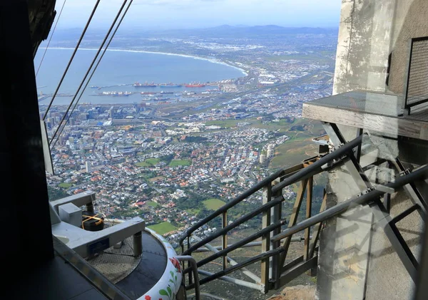 Letecký Pohled Kapské Město Stolové Hory Jižní Africe — Stock fotografie