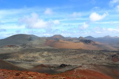 Ateş Dağları, Montanas del Fuego, Timanfaya Ulusal Parkı Lanzarote Adası, İspanya