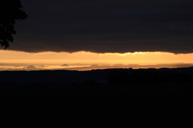 Sakson İsviçre 'nin Almanya' daki panoramik manzarası