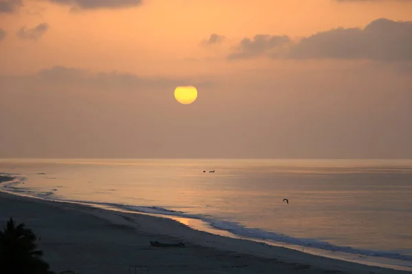 Salida Del Sol Playa Salalah Omán — Foto de Stock