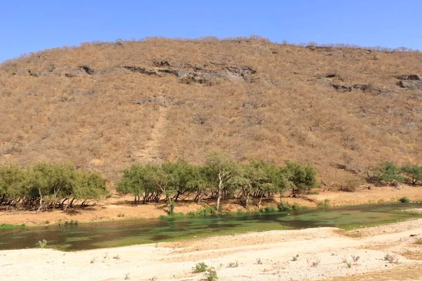 Wadi Dharbat Oder Manchmal Darbat Salalah Oman Geschrieben — Stockfoto