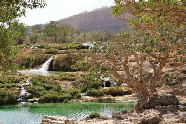 Водопады Дарбат Салала Оман — стоковое фото