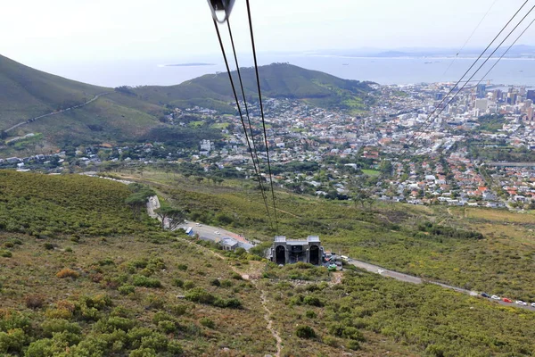 Вид Кейптаун Горы Стол Юар Воздуха — стоковое фото