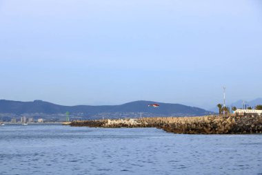 September 23 2022 - Cape Town in South Africa: View to the Ocean from the Waterfront clipart