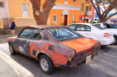 24 Eylül 2022 - Güney Afrika 'da Cape Town: renkli evlerle Bo Kaap Kasabası' nda yaşıyor