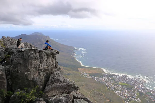 Сентября 2022 Кейптаун Юар Люди Наслаждаются Видом Столовую Гору Кейптаун — стоковое фото
