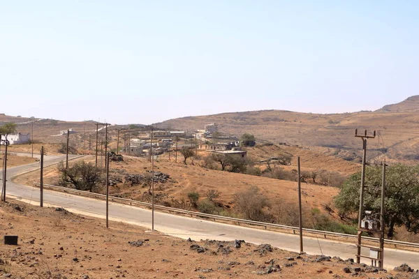 Paisagem Montanhosa Dhofar Norte Salalah Omã — Fotografia de Stock