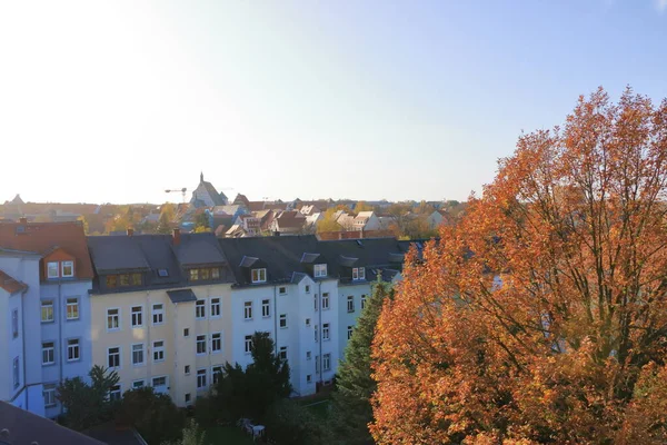 2022年10月30日 ドイツ ザクセン州フライベルク 日曜午後のフライベルク市周辺 — ストック写真
