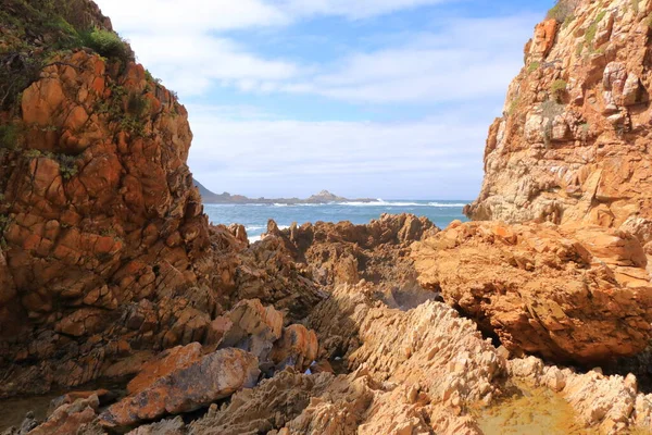 Het Geweldige Uitzicht Zee Featherbed Nature Reserve Knysna Zuid Afrika — Stockfoto
