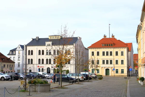 2022年10月23日 ドイツのディプポリスヴァルト 旧市街の小さな東ドイツの町を素敵な改装 — ストック写真