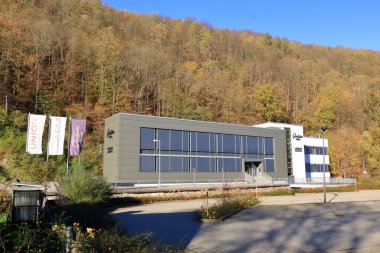 Kasım 06 2022 - Saksonya, Almanya 'da Glashuette: Güzel bir köy olan Glashuette, saat üretim merkezi