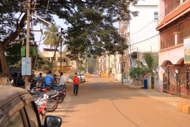 December 17 2022 - Bidar, Karnataka in India: Street live in a smaller town in central India